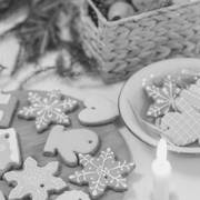 Christmas iced biscuits