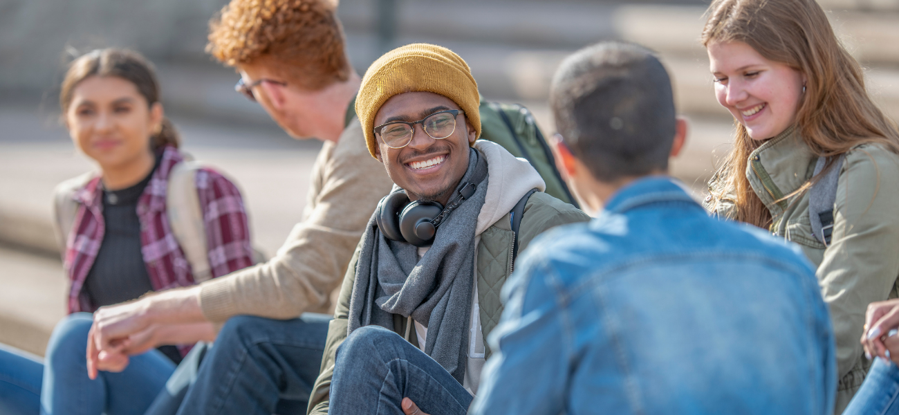 Students chatting