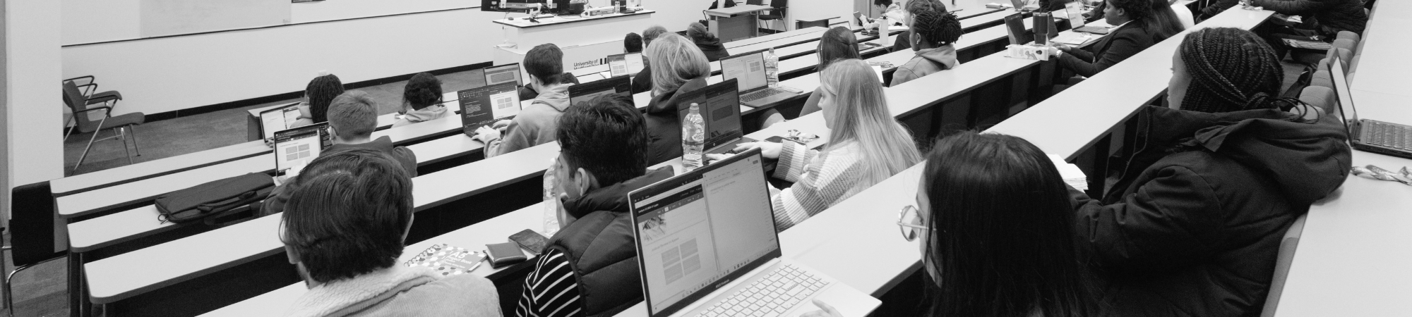 Students seated in a lecture