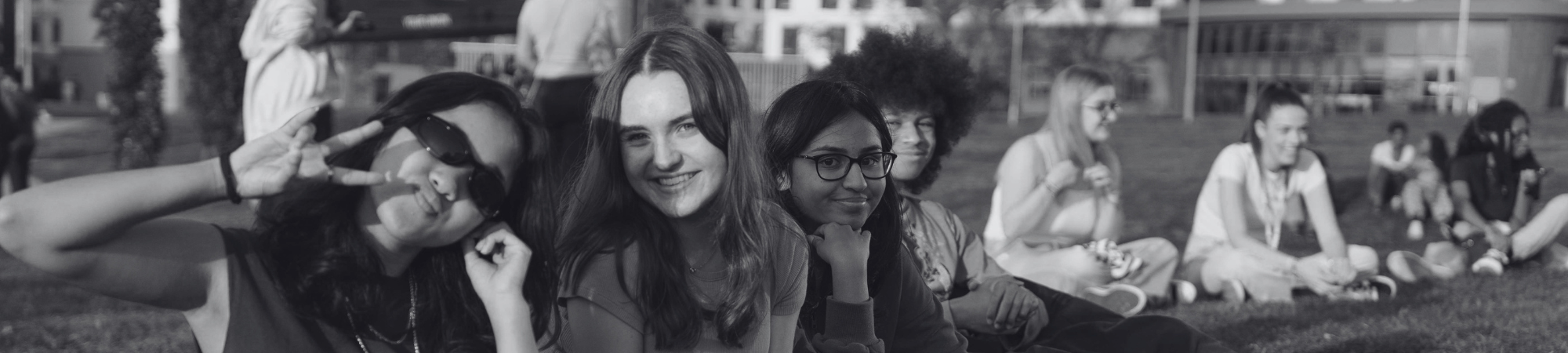 Group of students smiling