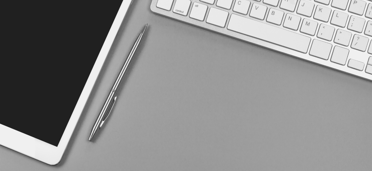 iPad, pen and keyboard