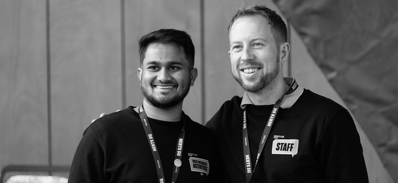 Staff members at Freshers Fair