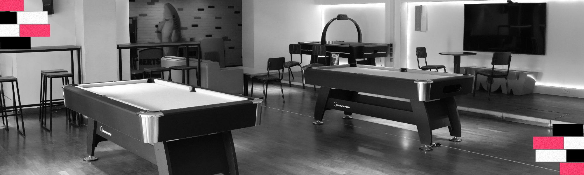Photo and logo of the EleHouse, your on-campus pub
